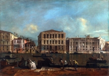 212/guardi, francesco - the grand canal with palazzo pesaro